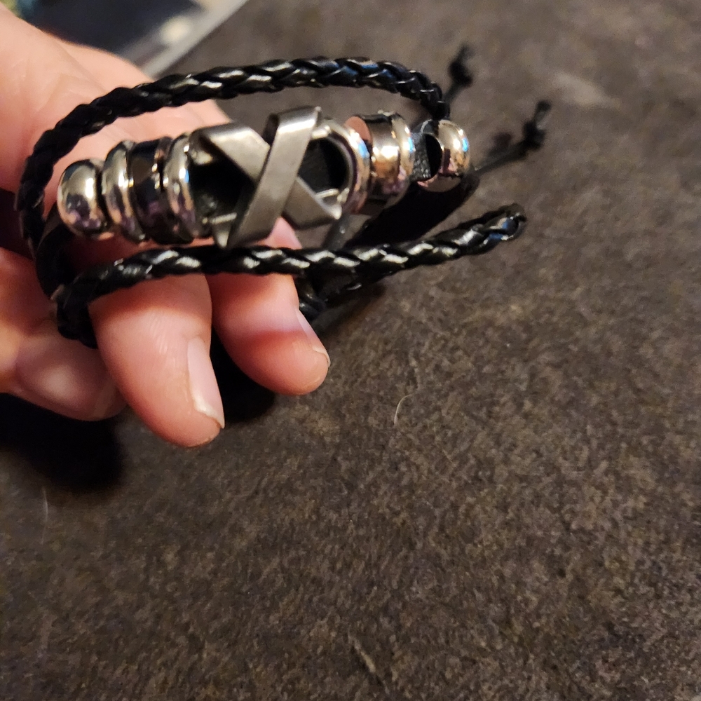 ❤️ Retro PU Leather Woven Bracelet Set, Punk Cool Bracelet